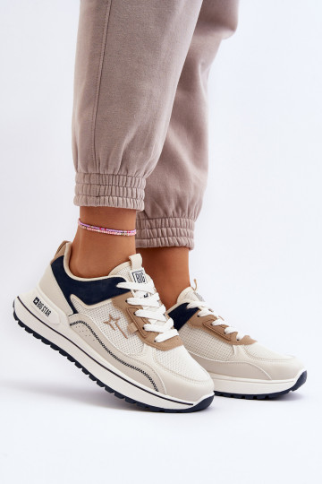 Sneakers modelio batai Moteriškas Big Star NN274A092 smėlio spalvos 2