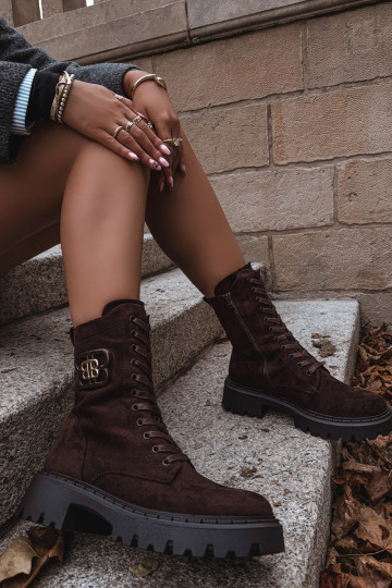 Aulinukai INokrery Moteriškas Su puošniais Elementas pašiltinti CzekoladoĮe Kalindra