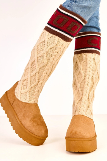 Rudi sniego batai su...