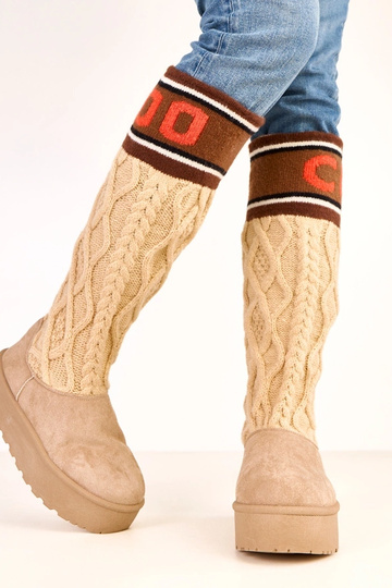 Smėlio spalvos sniego batai... 2