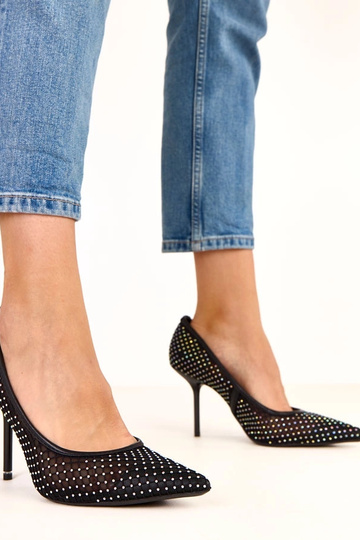 Juodi tinklelinio audinio...