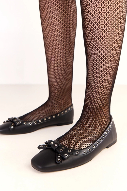 Juodos spalvos Baisa balerinės su... Juodos spalvos Baisa balerinės su...