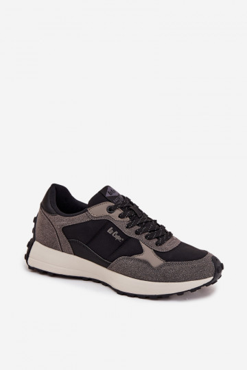 sportiniai bateliai Sneakers modelio batai Vyriški Lee Cooper LCJ-25-03-3795 pilka-juodos spalvos