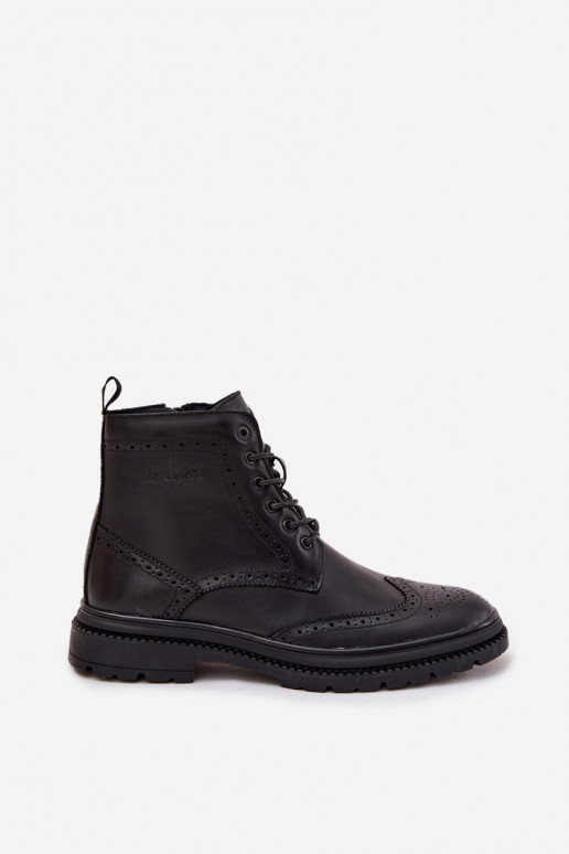Oda Aulinukai Vyriški Lee Cooper LCJ-25-33-3961 juodos spalvos Oda Aulinukai Vyriški Lee Cooper LCJ-25-33-3961 juodos spalvos