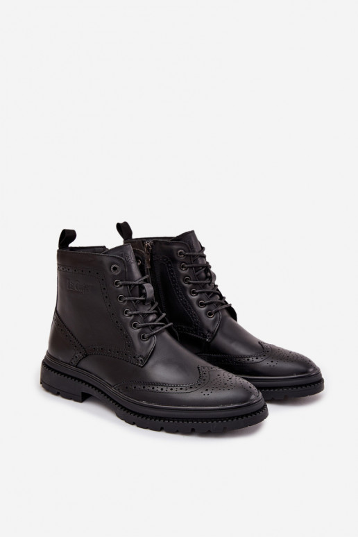 Oda Aulinukai Vyriški Lee Cooper LCJ-25-33-3961 juodos spalvos Oda Aulinukai Vyriški Lee Cooper LCJ-25-33-3961 juodos spalvos