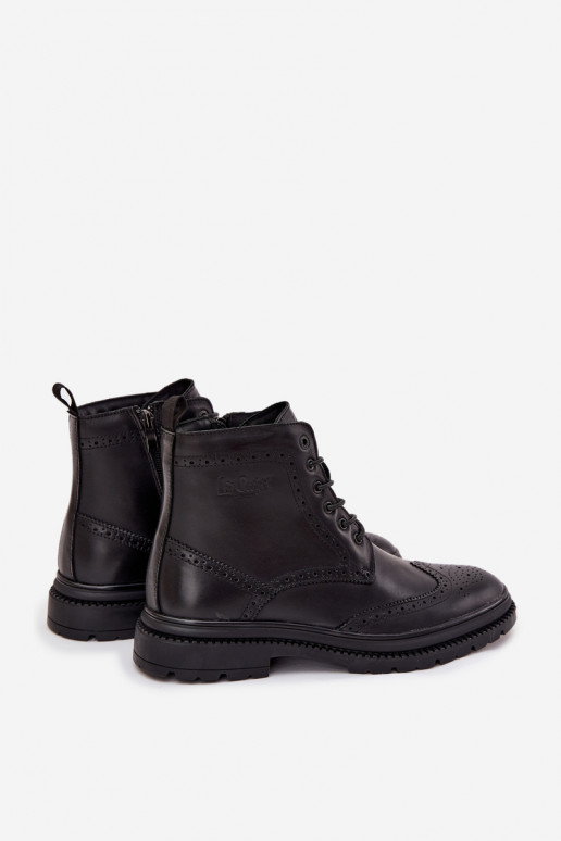 Oda Aulinukai Vyriški Lee Cooper LCJ-25-33-3961 juodos spalvos Oda Aulinukai Vyriški Lee Cooper LCJ-25-33-3961 juodos spalvos