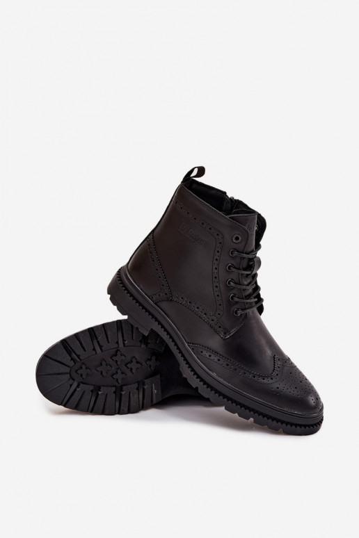 Oda Aulinukai Vyriški Lee Cooper LCJ-25-33-3961 juodos spalvos Oda Aulinukai Vyriški Lee Cooper LCJ-25-33-3961 juodos spalvos