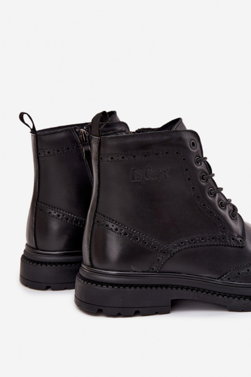 Oda Aulinukai Vyriški Lee Cooper LCJ-25-33-3961 juodos spalvos Oda Aulinukai Vyriški Lee Cooper LCJ-25-33-3961 juodos spalvos