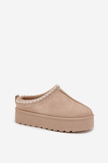 sniego batai Vaikiški JaunimassuHaftem su platforma smėlio spalvos Jolisse