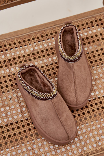 sniego batai Vaikiški JaunimassuHaftem su platforma chaki spalvos Jolisse