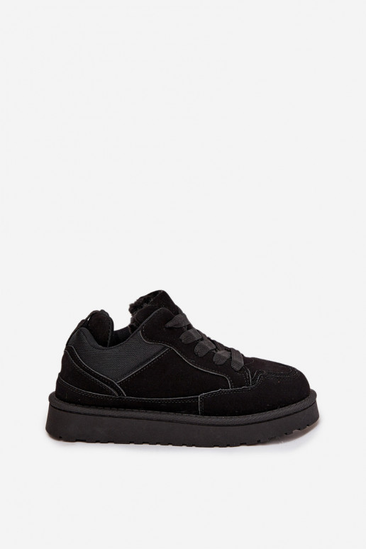 Sneakers modelio batai Moteriškas pašiltinti su kailiuku viduje juodos spalvos Cyrissa Sneakers modelio batai Moteriškas pašiltinti su kailiuku viduje juodos spalvos Cyrissa