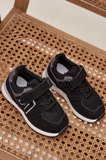 sportiniai bateliai Sneakers modelio batai Vaikiški su lipniais užsegimais juodos spalvos Galisse 2