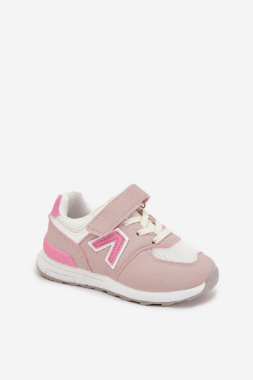 sportiniai bateliai Sneakers modelio batai Vaikiški su lipniais užsegimais rožinės spalvos Galisse 2