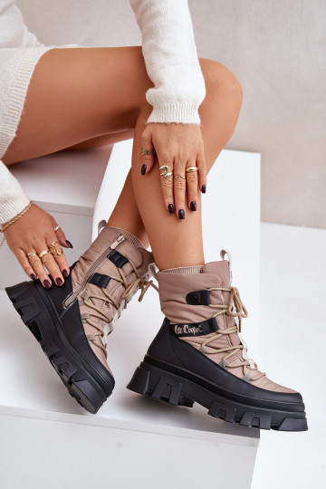 sniego batai Moteriškas Į Pilį Lee Cooper LCJ-24-47-3143 smėlio spalvos