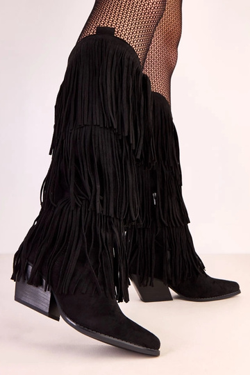 Juodi kaubojiški batai su... 2