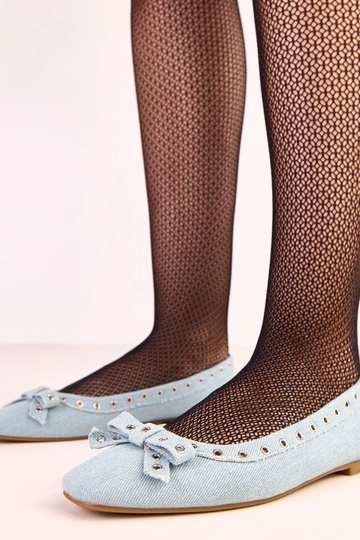 Džinsinės balerinos su...