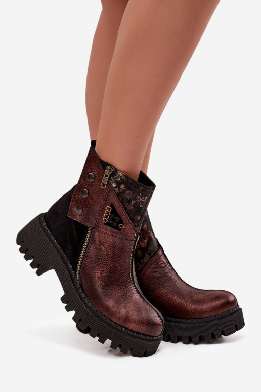 Oda pašiltinti Aulinukai su platforma Ir plokščiakulniai Tai turiciejka 06140-02 rudos spalvos Oda pašiltinti Aulinukai su platforma Ir plokščiakulniai Tai turiciejka 06140-02 rudos spalvos