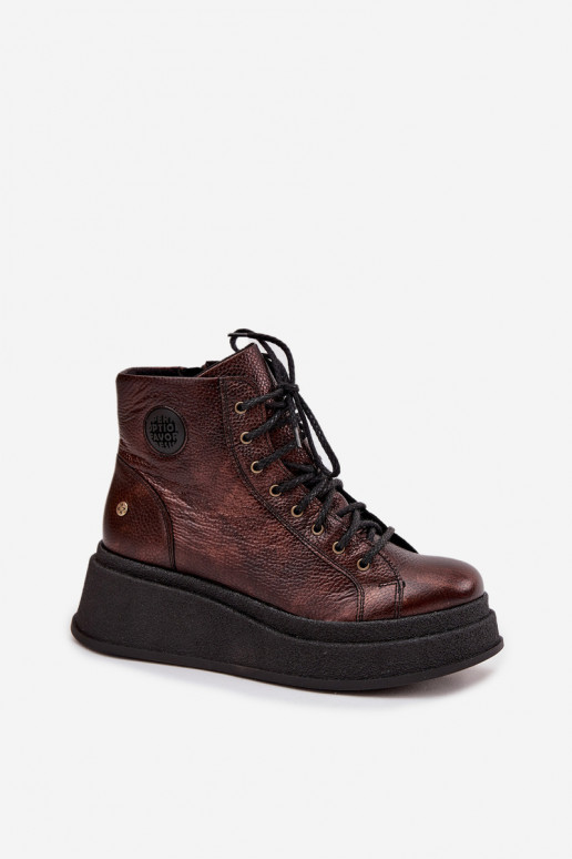 Oda Aulinukai su platforma Tai turiciejka 06309-32 metalo spalvos Brąz