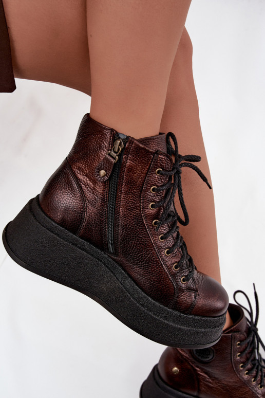 Oda Aulinukai su platforma Tai turiciejka 06309-32 metalo spalvos Brąz