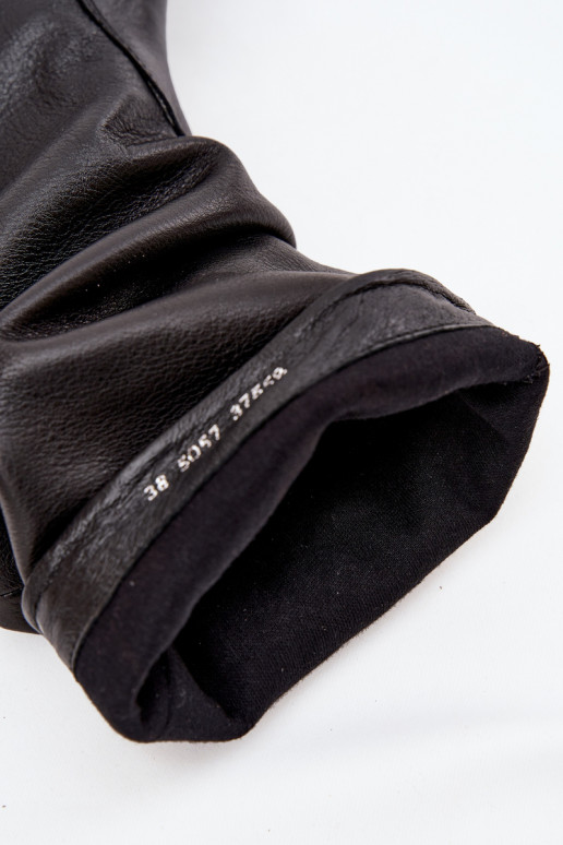 Moteriškas Oda ilgaauliai batai Tai turiciejka 05057-20 juodos spalvos