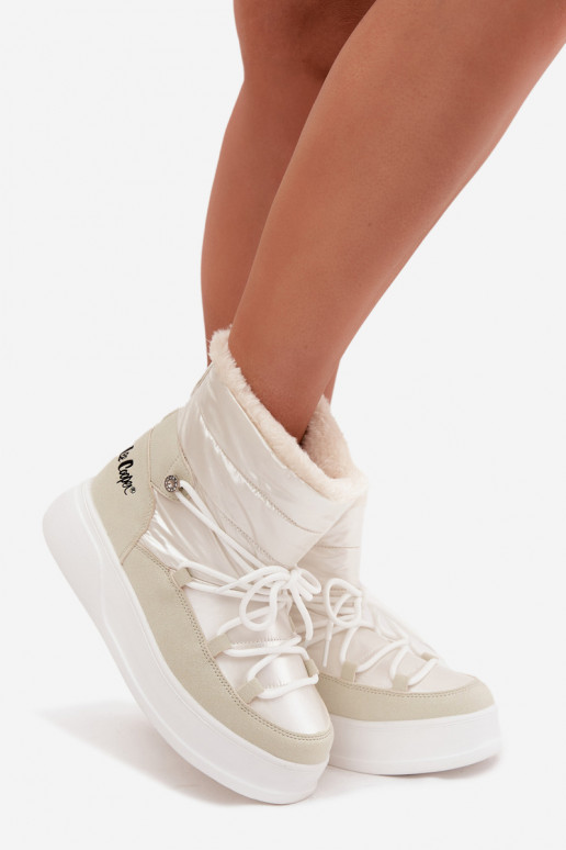 sniego batai Moteriškas su platforma Lee Cooper LCJ-25-03-3815 baltos spalvos