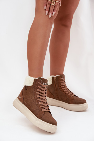 žieminiai batai Moteriškas su pašiltinimu Lee Cooper LCJ-25-01-3735 rudos spalvos