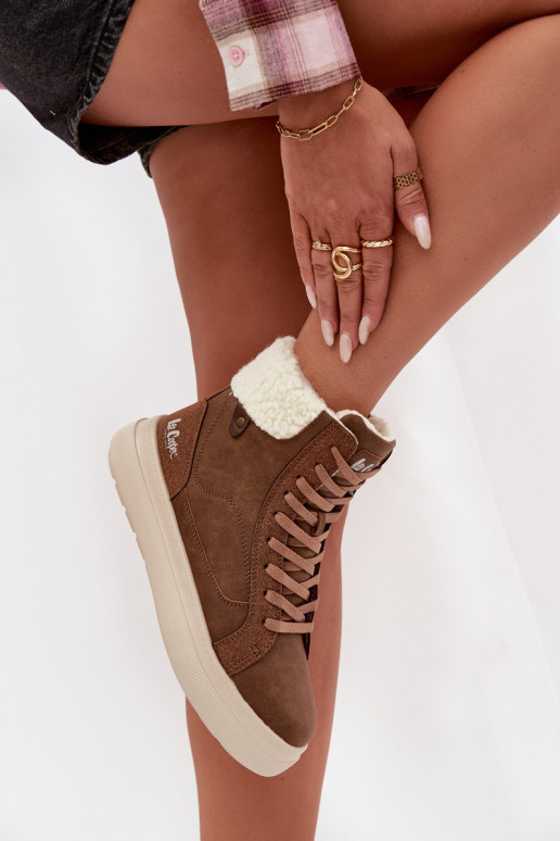 žieminiai batai Moteriškas su pašiltinimu Lee Cooper LCJ-25-01-3735 rudos spalvos