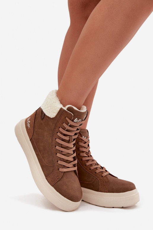 žieminiai batai Moteriškas su pašiltinimu Lee Cooper LCJ-25-01-3735 rudos spalvos žieminiai batai Moteriškas su pašiltinimu Lee Cooper LCJ-25-01-3735 rudos spalvos