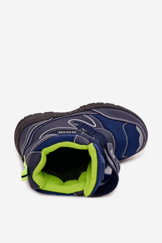 Pašiltinti vaikiški sniego batai "Big Star" OO374048 tamsiai mėlynos spalvos