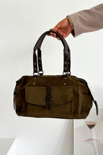 Rankinėsuiš eko zomšosu chaki spalvos Gressa