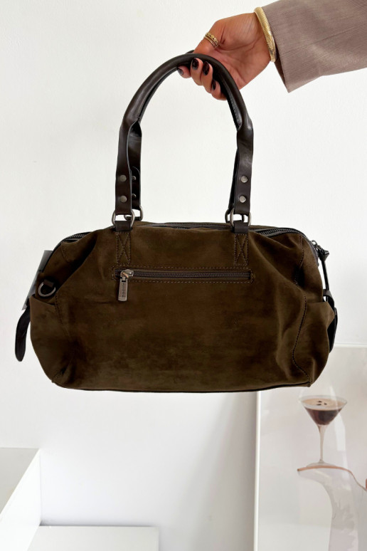 Rankinėsuiš eko zomšosu chaki spalvos Gressa Rankinėsuiš eko zomšosu chaki spalvos Gressa