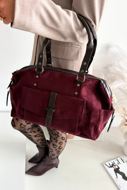 Rankinėsuiš eko zomšosu bordo spalvos Gressa