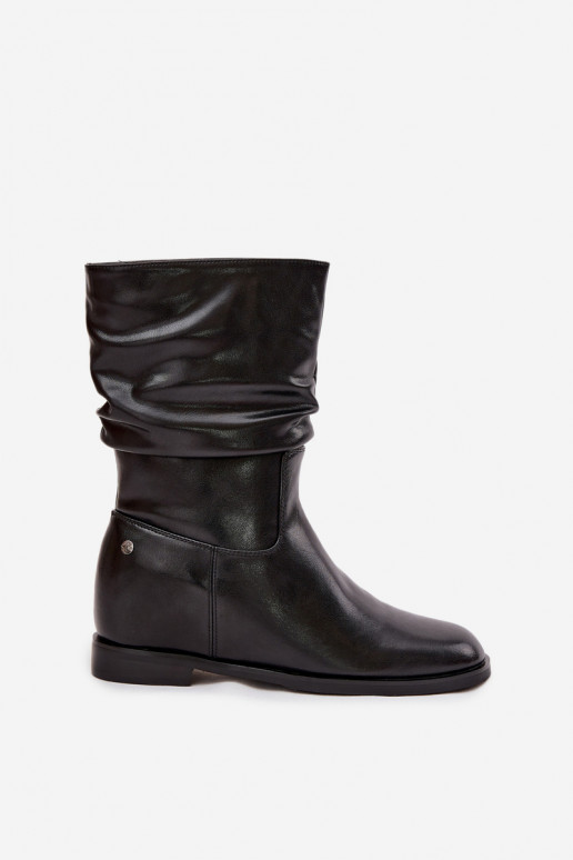 Oda Moteriški aulinukai Su raukiniais pašiltinti Tai turiciejka K7211-01 juodos spalvos