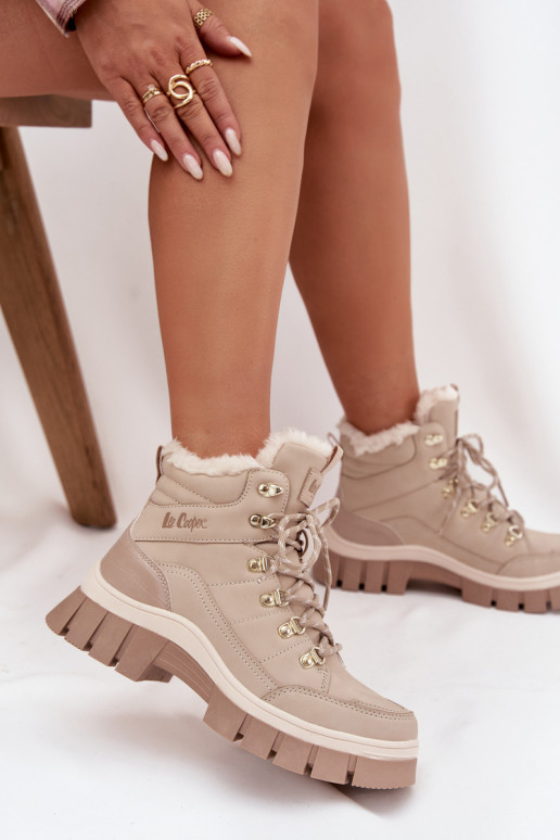 pašiltinti batai Moteriškas Lee Cooper LCJ-25-31-3910 smėlio spalvos pašiltinti batai Moteriškas Lee Cooper LCJ-25-31-3910 smėlio spalvos