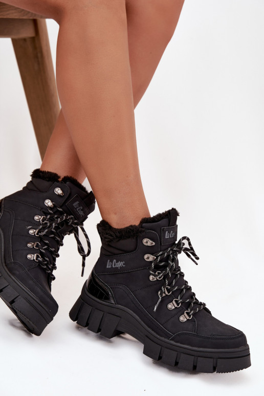 pašiltinti batai Moteriškas Lee Cooper LCJ-25-31-3911 juodos spalvos