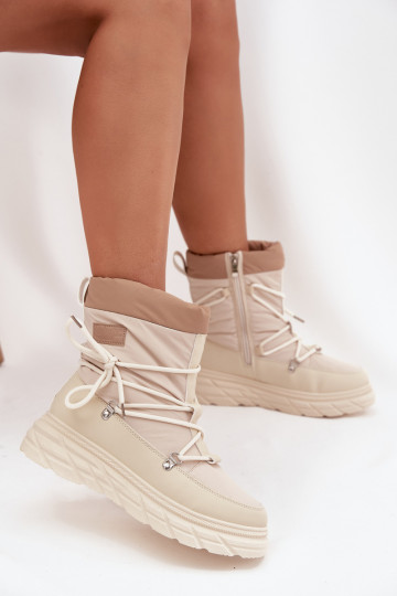 sniego batai Moteriškas Į Pilį Lee Cooper LCJ-25-44-3931 smėlio spalvos