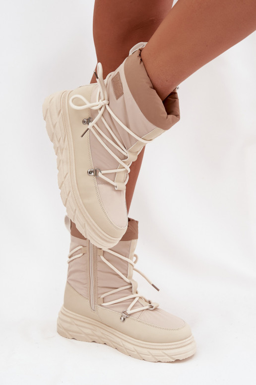sniego batai Moteriškas Į Pilį Lee Cooper LCJ-25-44-3931 smėlio spalvos