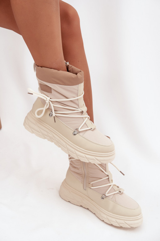 sniego batai Moteriškas Į Pilį Lee Cooper LCJ-25-44-3931 smėlio spalvos sniego batai Moteriškas Į Pilį Lee Cooper LCJ-25-44-3931 smėlio spalvos