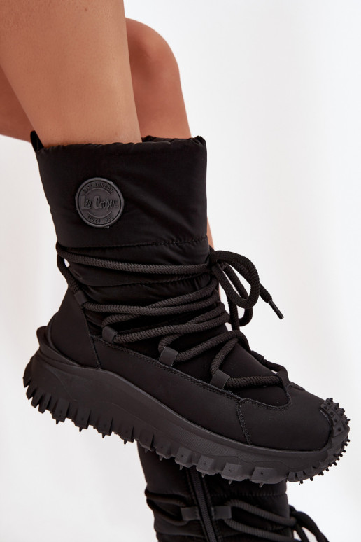 Oda sniego batai su platforma Lee Cooper LCJ-25-12-3660 juodos spalvos