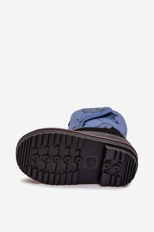 sniego batai Vaikiški su lipniais užsegimais Lee Cooper LCJ-25-10-3774 mėlynos spalvos