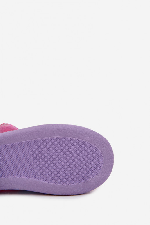 balerinos Šlepetės Dla DzieĮczynek su lipniais užsegimais UNICORN rožinės spalvos Silviera balerinos Šlepetės Dla DzieĮczynek su lipniais užsegimais UNICORN rožinės spalvos Silviera