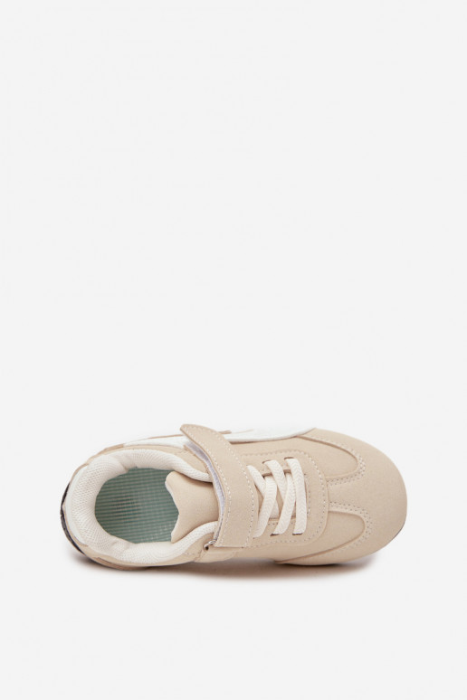 batai Vaikiški sportbačiaisusu limpančiu užsegimuem smėlio spalvos Perrin