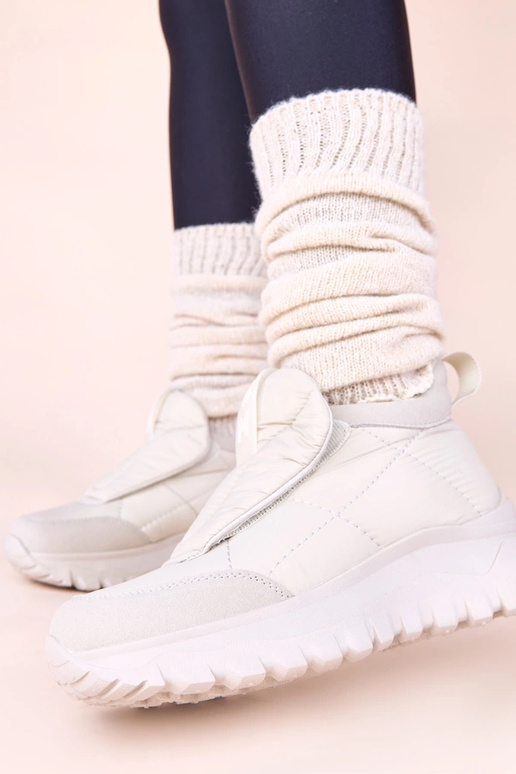 Pilki moteriški sniego batai užsegami...