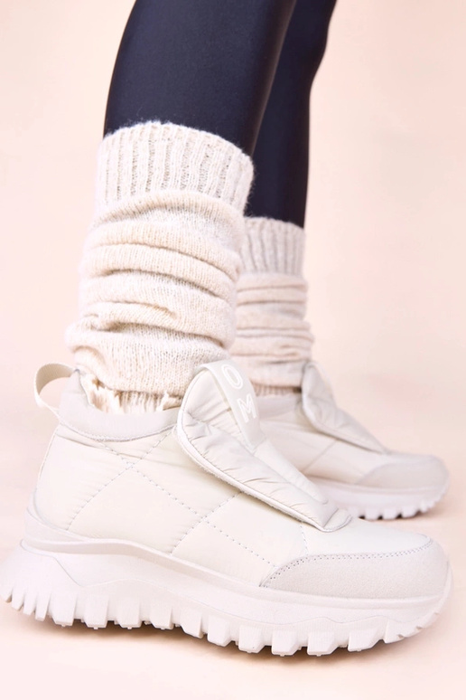 Pilki moteriški sniego batai užsegami...