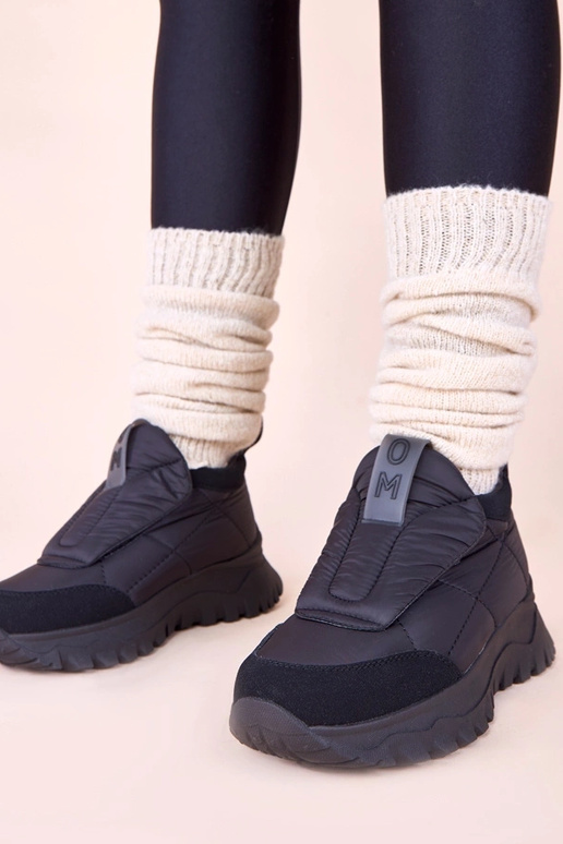 Juodi moteriški sniego batai užsegami...