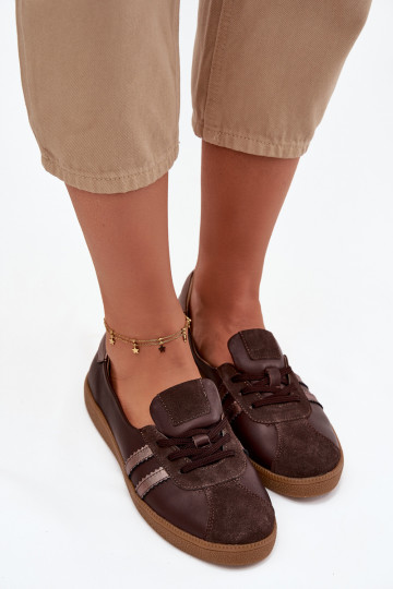 Oda iš zomšos batai Moteriškas Typu Barefoot Zazoo N1341 CzekoladoĮe