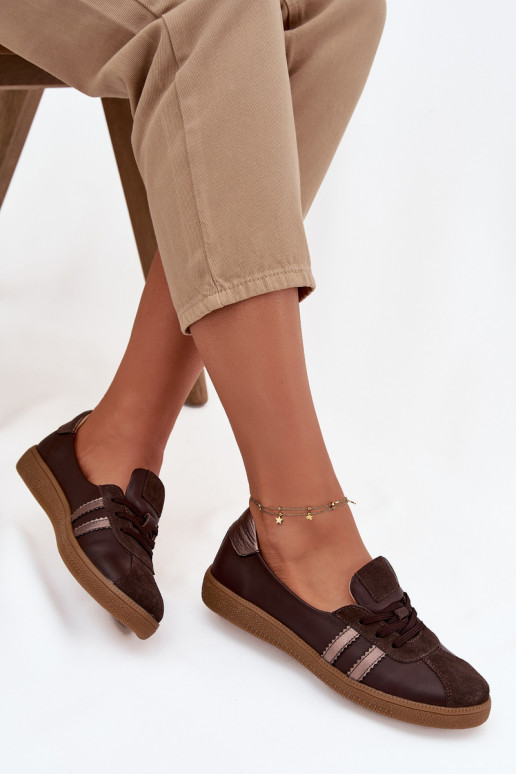 Oda iš zomšos batai Moteriškas Typu Barefoot Zazoo N1341 CzekoladoĮe