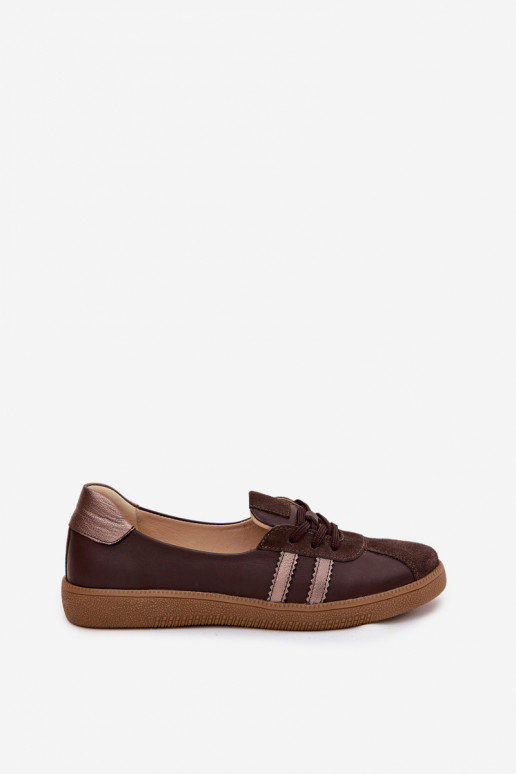 Oda iš zomšos batai Moteriškas Typu Barefoot Zazoo N1341 CzekoladoĮe