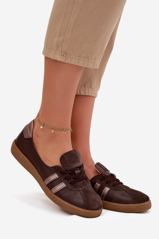 Oda iš zomšos batai Moteriškas Typu Barefoot Zazoo N1341 CzekoladoĮe