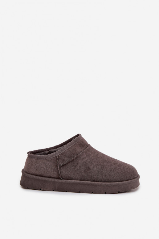 sniego batai Moteriškas pašiltinti su kailiuku viduje pilkos spalvos Serenne